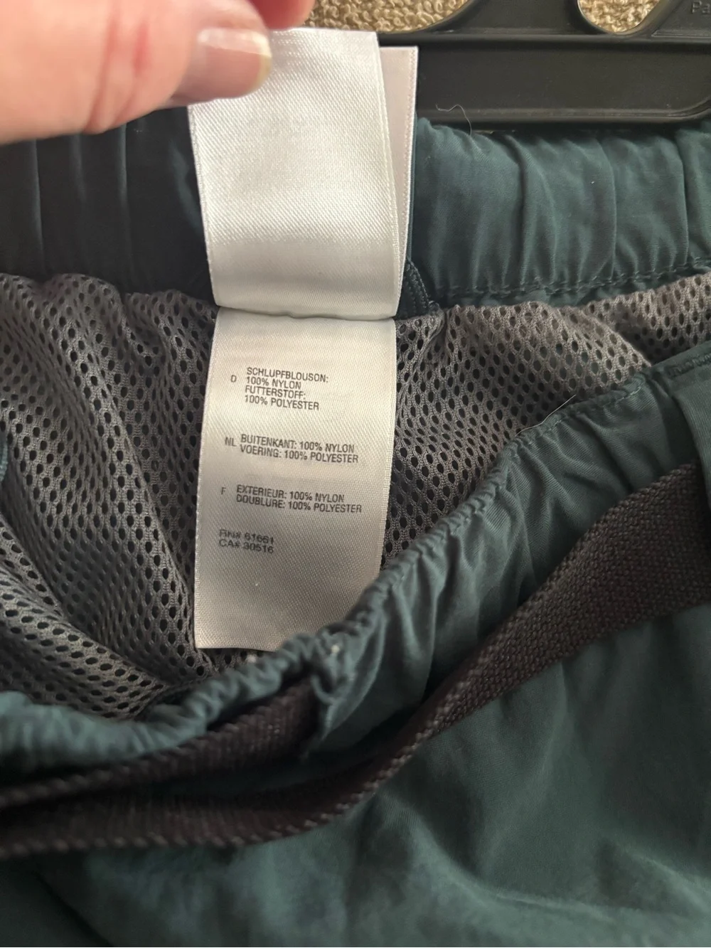The North Face Men's Deep Teal Hybrid Shorts with Integrated Belt
